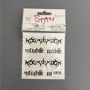 NWT Eminem Stan Slim Shady Limited Edition Tattoo sheet
